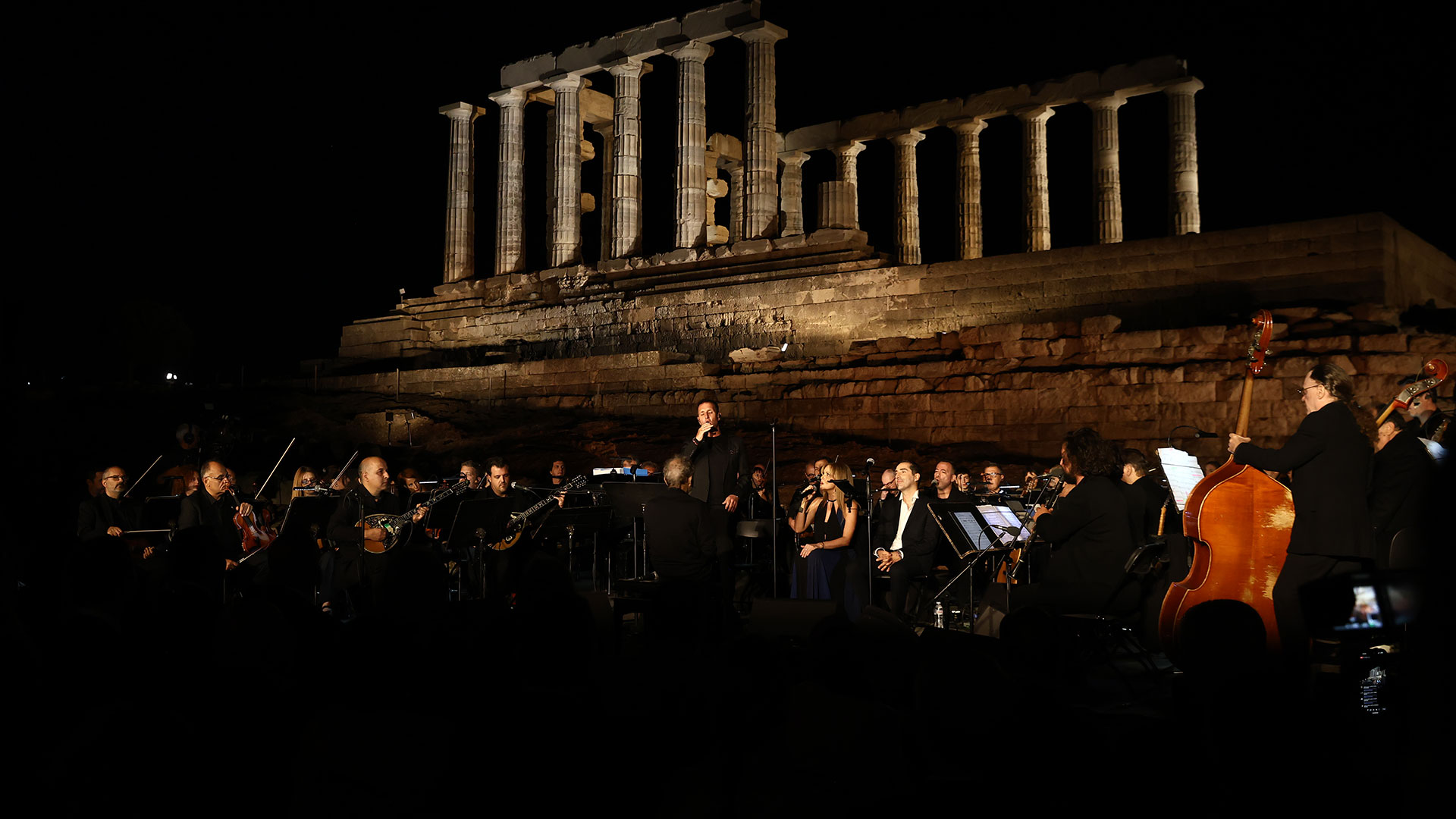 Νέος φωτισμός στον ναό του Ποσειδώνα στο Σούνιο-4