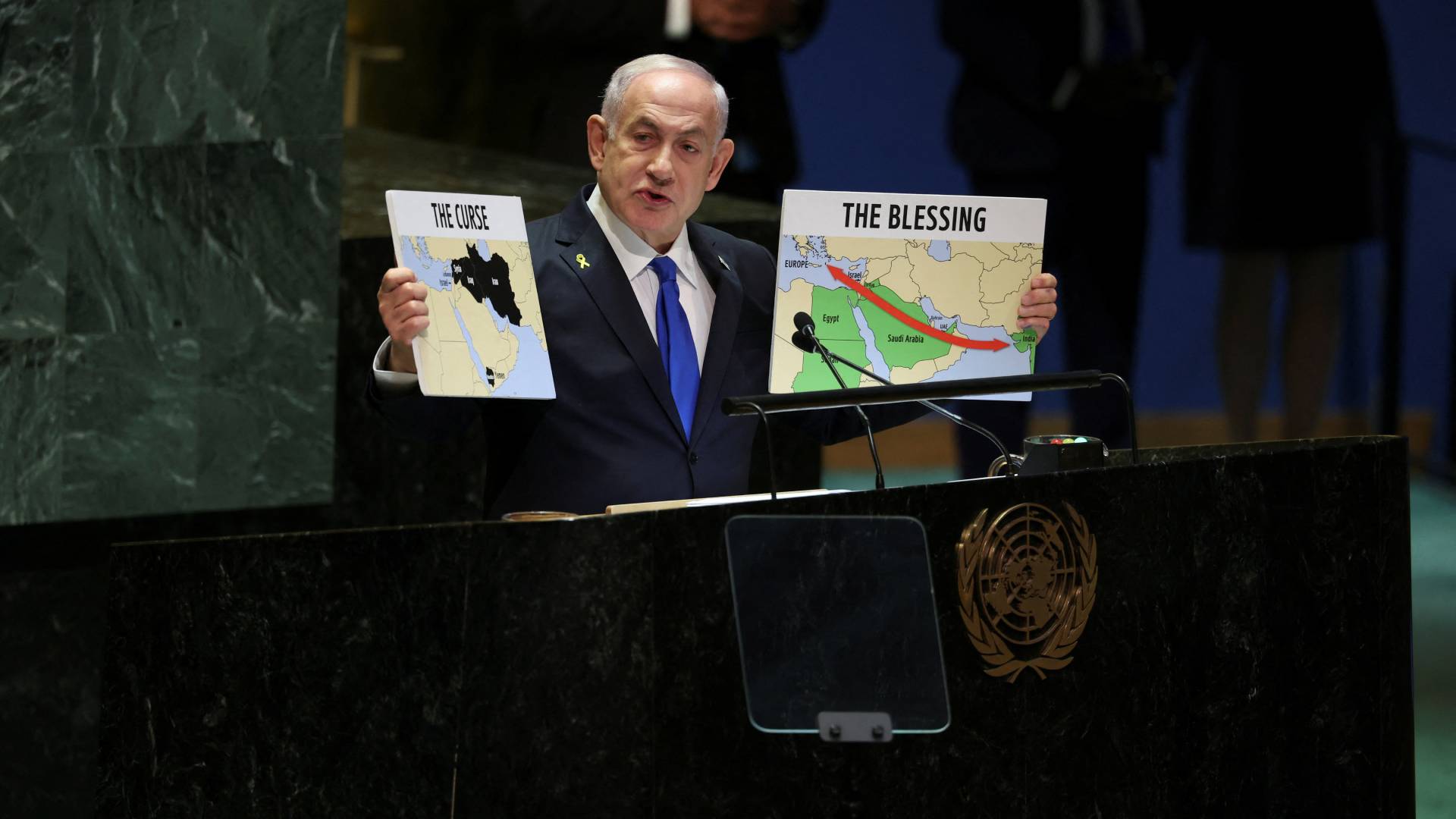 Νετανιάχου στον ΟΗΕ: «Ο πόλεμος θα τελειώσει όταν παραδοθούν Χαμάς-Χεζμπολάχ»-1