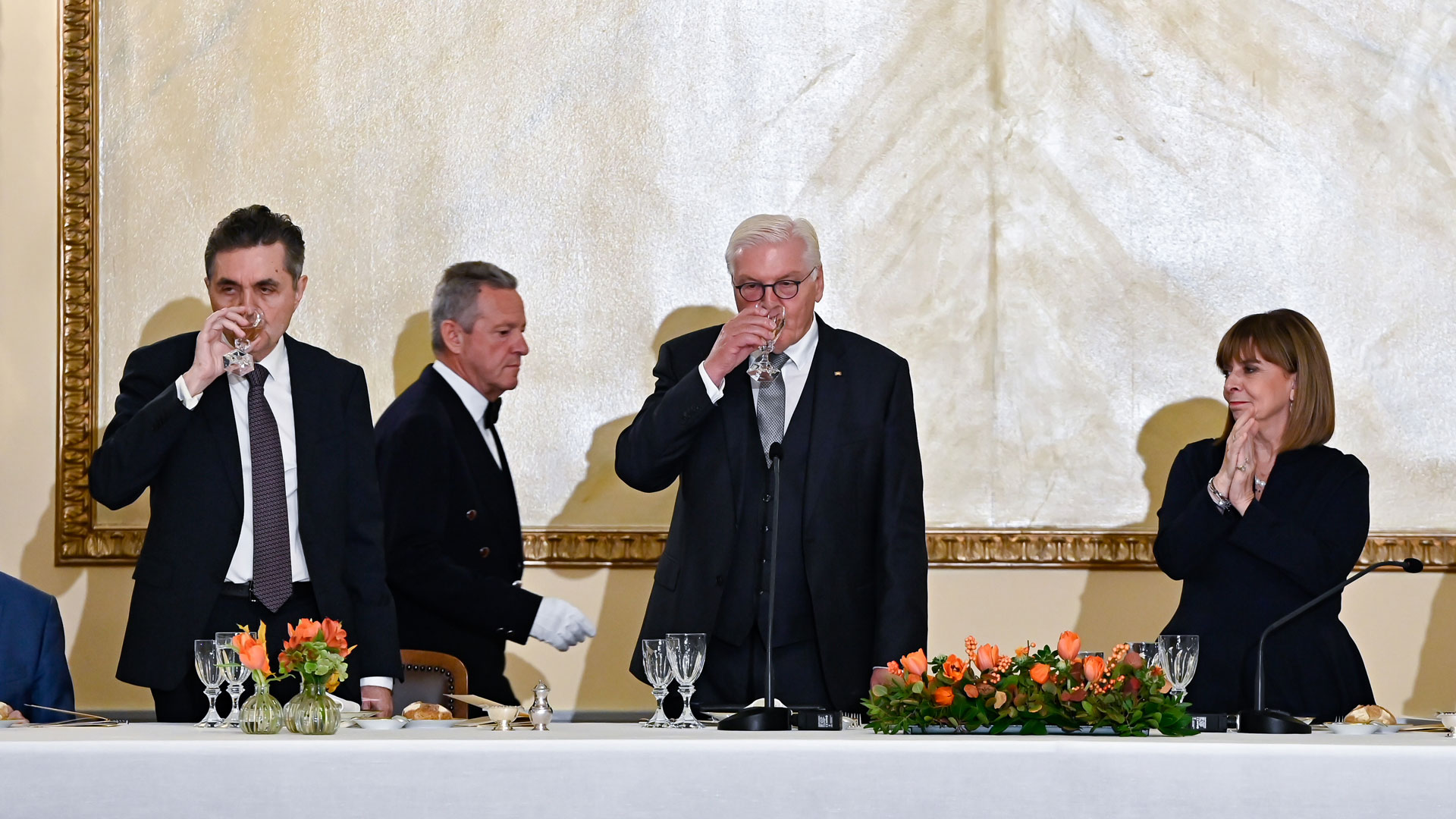 Δεξίωση στο Προεδρικό Μέγαρο προς τιμήν του Σταϊνμάιερ-5