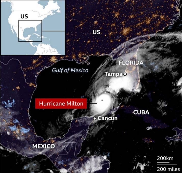Τυφώνας «Μίλτον»: Συναγερμός στη Φλόριντα, μάχη με τον χρόνο ενόψει της καταιγίδας – Live εικόνα-1