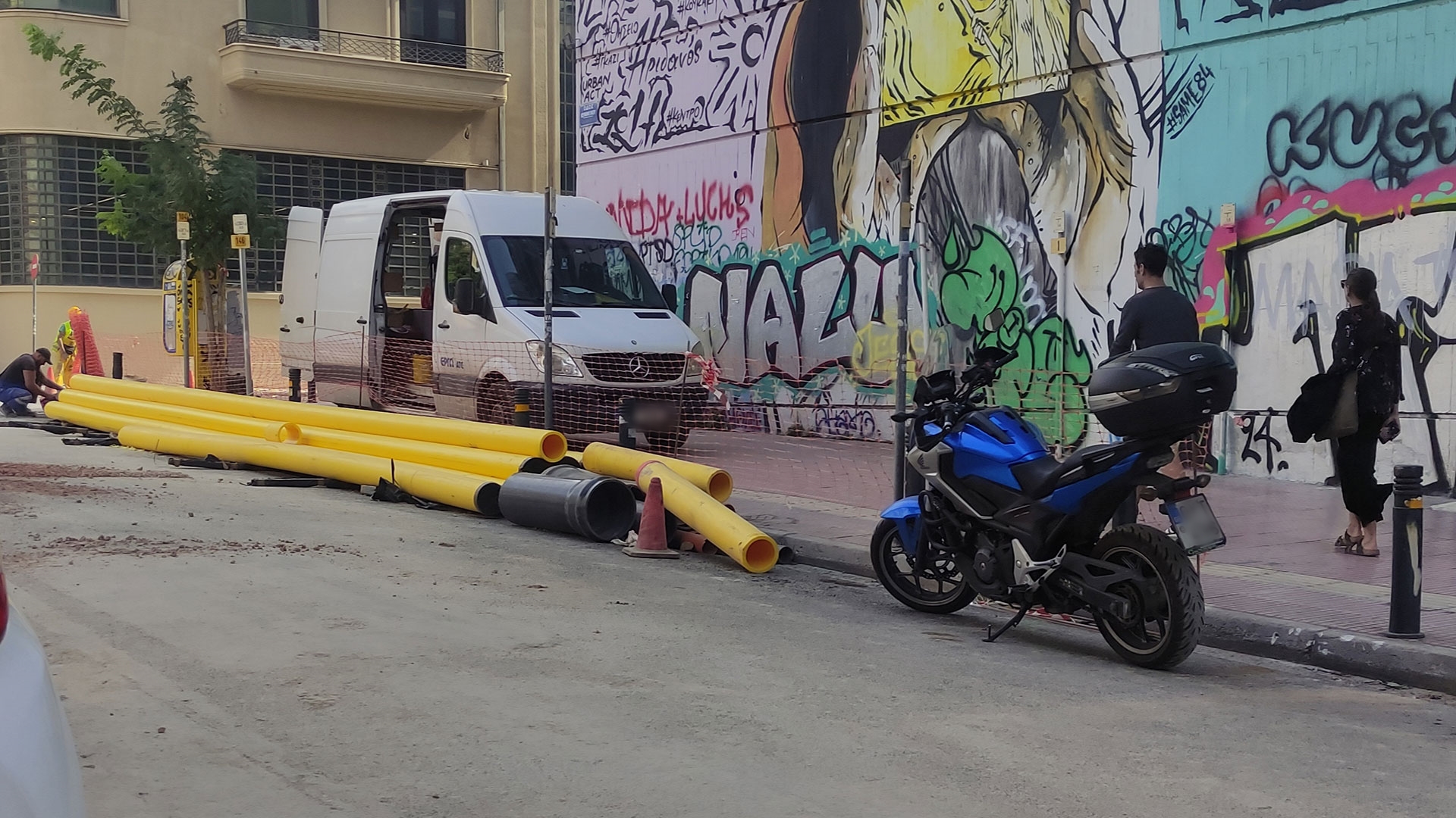 Περιπολίες στα εργοτάξια της Αθήνας-2