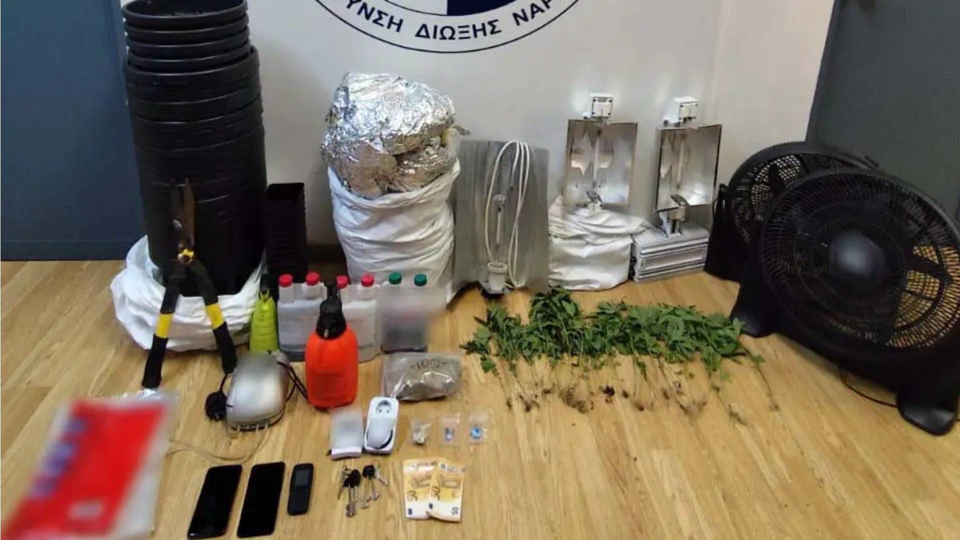 Υδροπονική καλλιέργεια κάνναβης σε σπίτι στην Κυψέλη – Δύο συλλήψεις-1