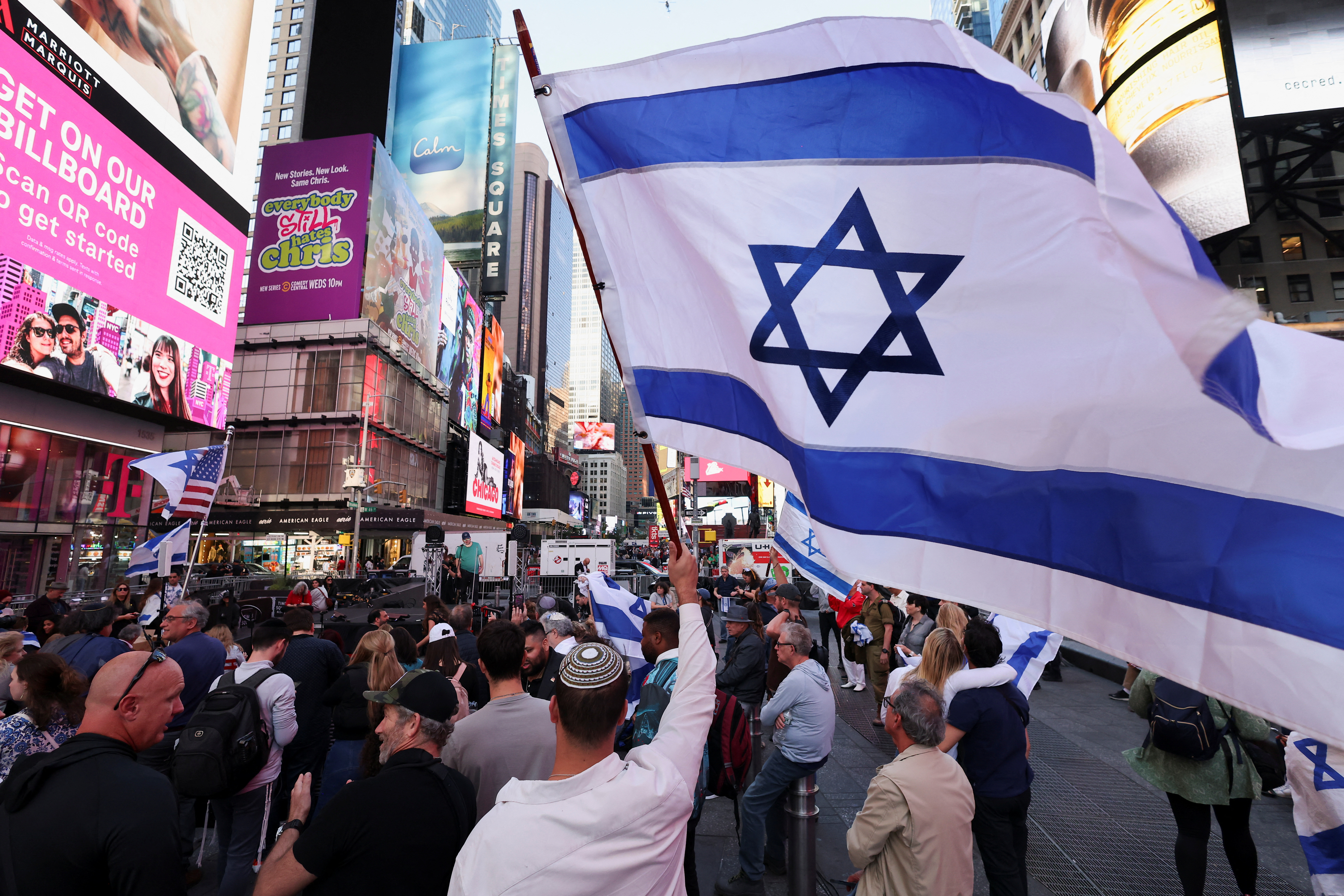 ΗΠΑ: Ενταση σε συγκεντρώσεις κατά τη χθεσινή επέτειο της επίθεσης της Χαμάς-1