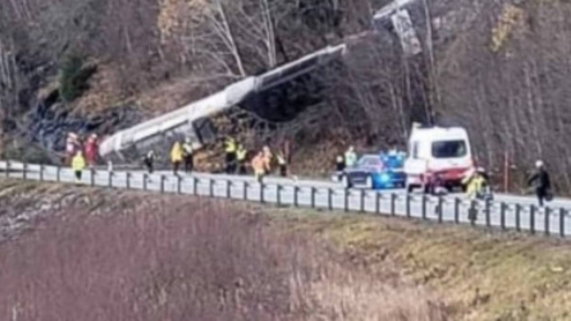 Νορβηγία: Εκτροχιάστηκε επιβατική αμαξοστοιχία – Ενας νεκρός-1