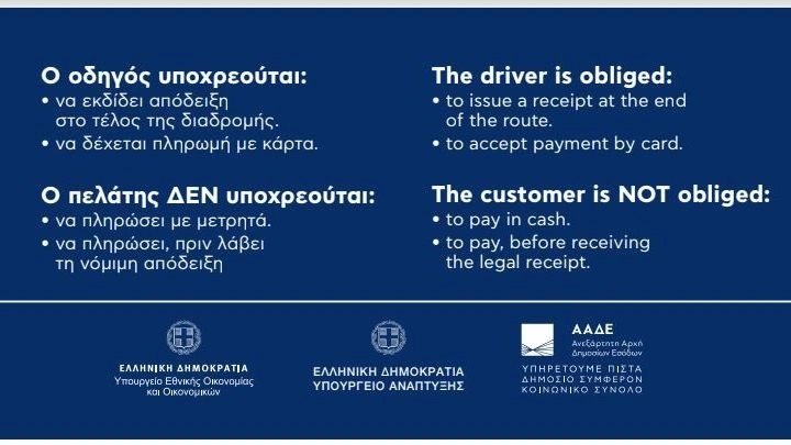 Ταξί: Τα «χαλασμένα» POS και η μάχη για το αυτοκόλλητο-1