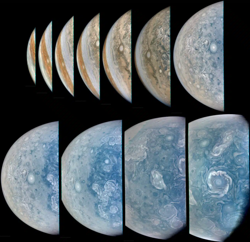 Πολύχρωμες ζώνες, χαοτικές καταιγίδες: Η άγνωστη πλευρά του Δία-1