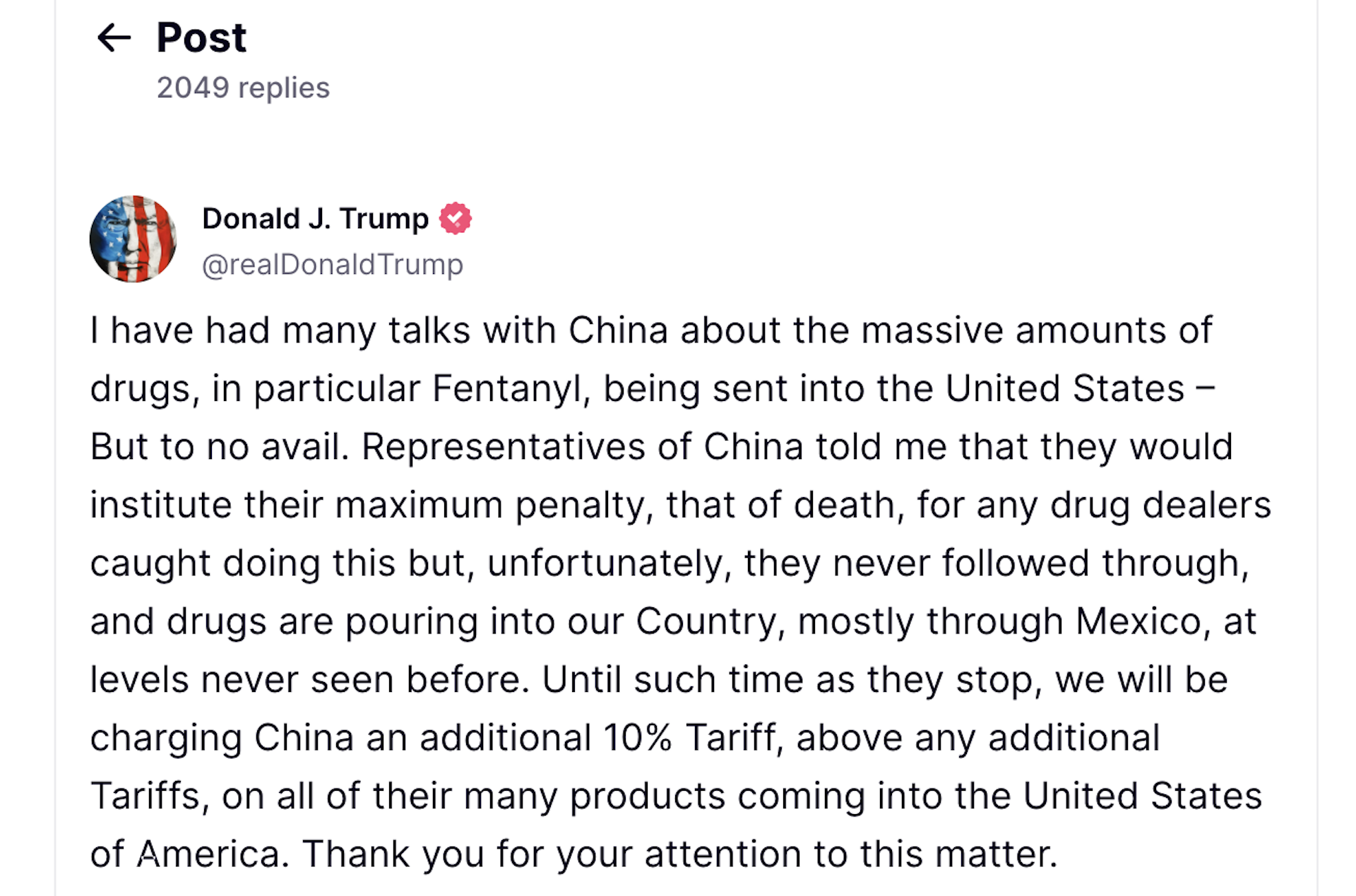 Τραμπ: Εμπορικός πόλεμος με πρόσχημα ναρκωτικά και μεταναστευτικό-2