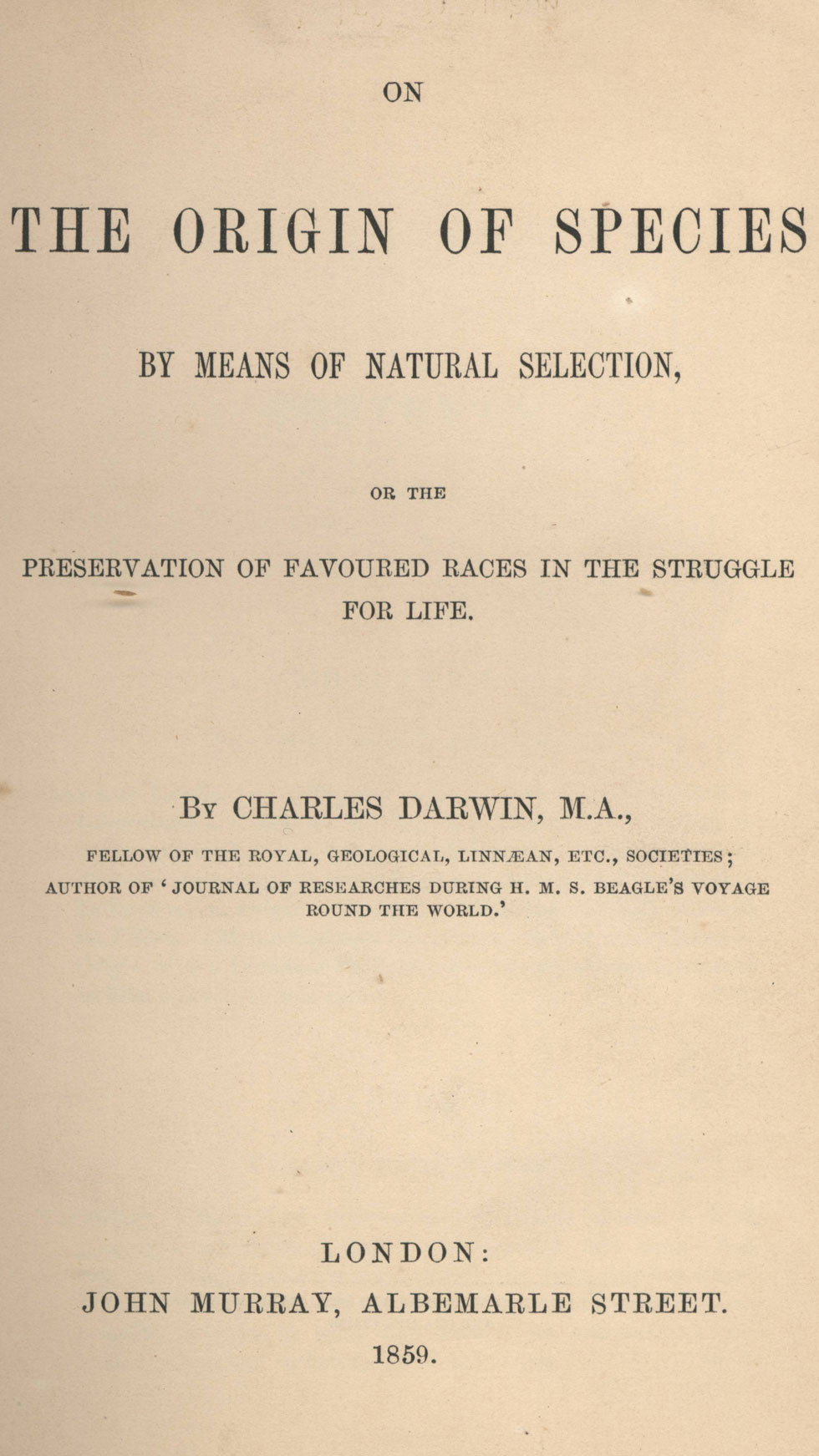 Σαν Σήμερα: 24 Νοεμβρίου 1859 – Κυκλοφορεί «Η καταγωγή των ειδών» του Δαρβίνου-1