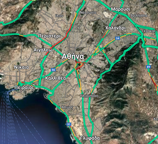 Φωτιά σε αυτοκίνητο στον Κηφισό – Ουρές χιλιομέτρων-1