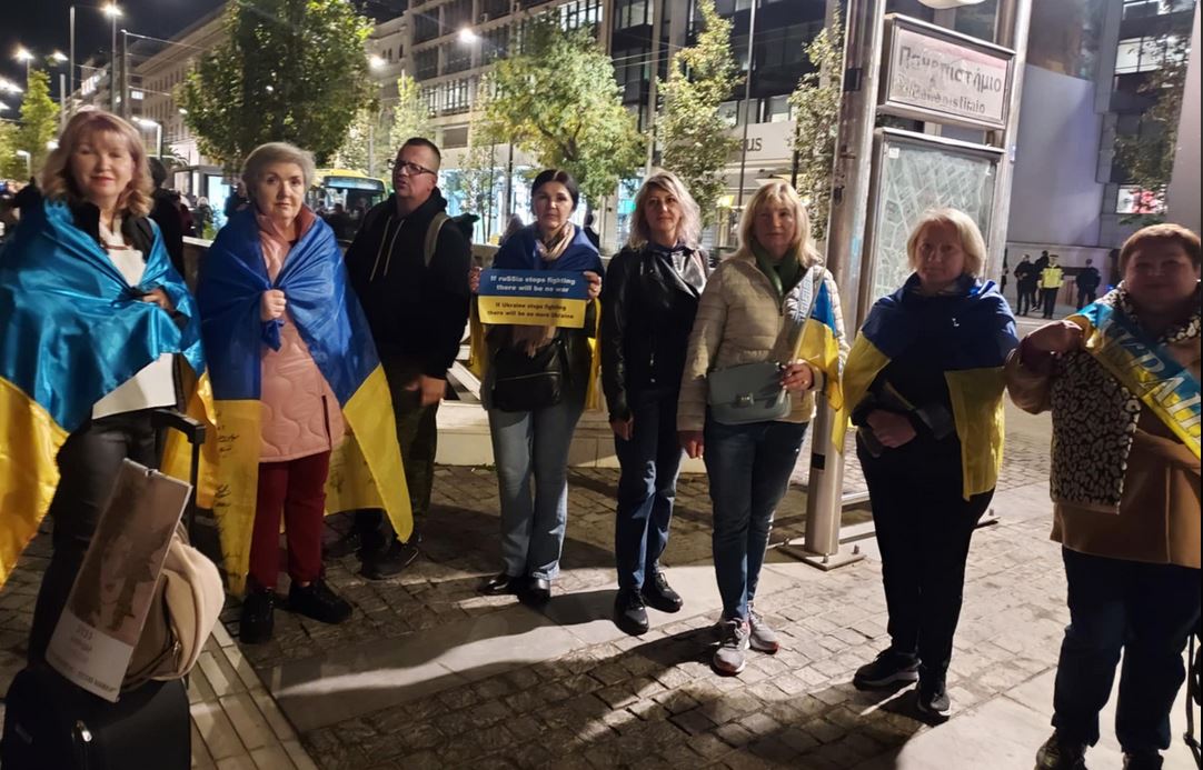 Χίλιες μέρες πολέμου στην Ουκρανία: Συγκέντρωση στην πλατεία Συντάγματος-8