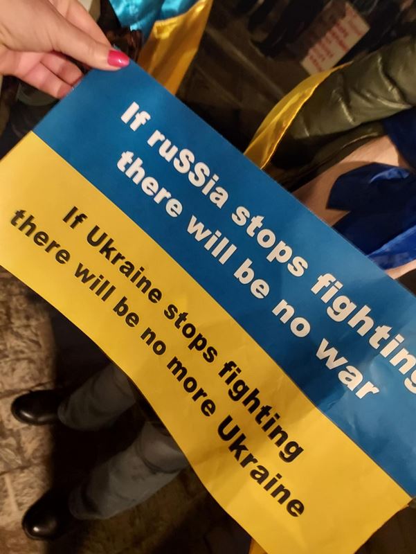 Χίλιες μέρες πολέμου στην Ουκρανία: Συγκέντρωση στην πλατεία Συντάγματος-11