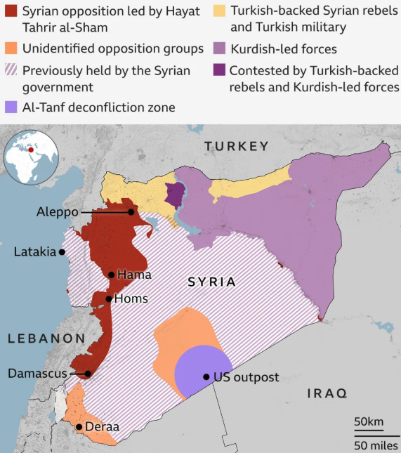 Χάρτες: Ποιος ελέγχει τι σήμερα στη Συρία-1