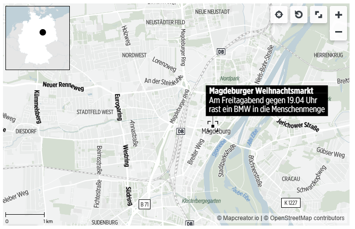 Γερμανία: Αυτοκίνητο έπεσε σε πλήθος σε χριστουγεννιάτικη αγορά – Νεκροί και τραυματίες-4