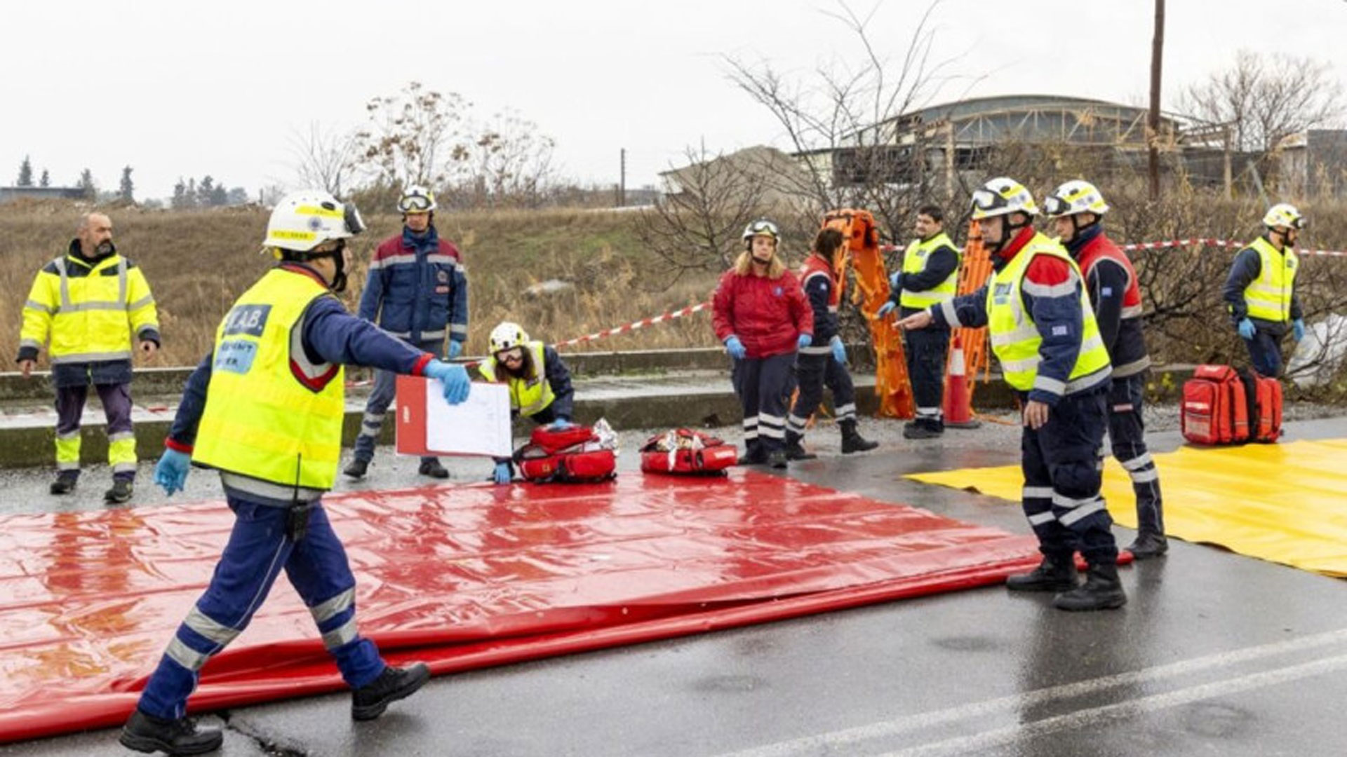 Aεροδρόμιο «Μακεδονία»: Ασκηση με «ατύχημα» αεροσκάφους-1