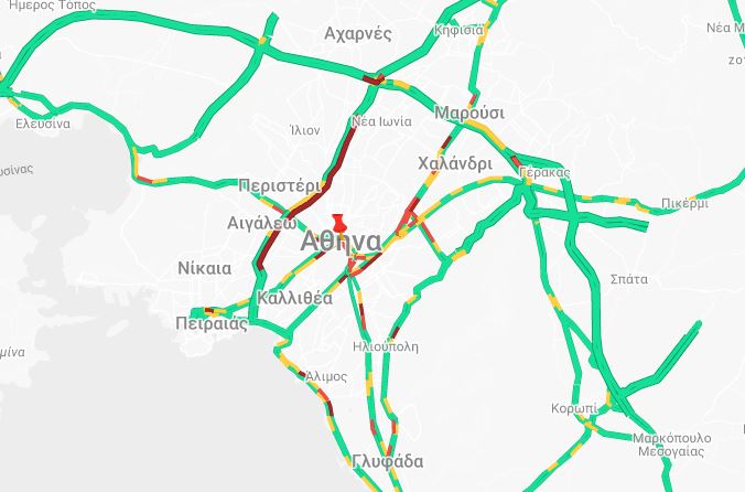 Κηφισός: Μεγάλο μποτιλιάρισμα στο ρεύμα προς Λαμία – Επεσαν χώματα στον δρόμο-1