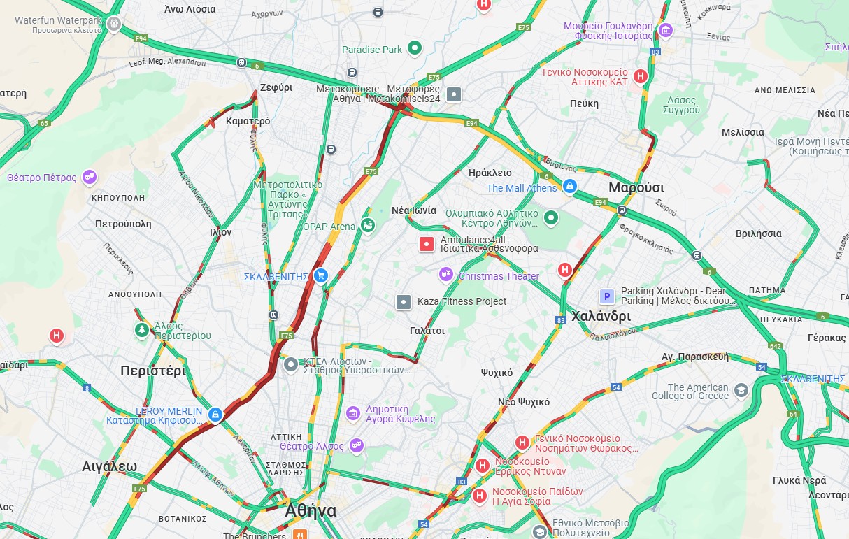 Λ. Κηφισού: Καραμπόλα τεσσάρων οχημάτων στο ύψος της Νέας Φιλαδέλφειας – Κυκλοφοριακή συμφόρηση-1