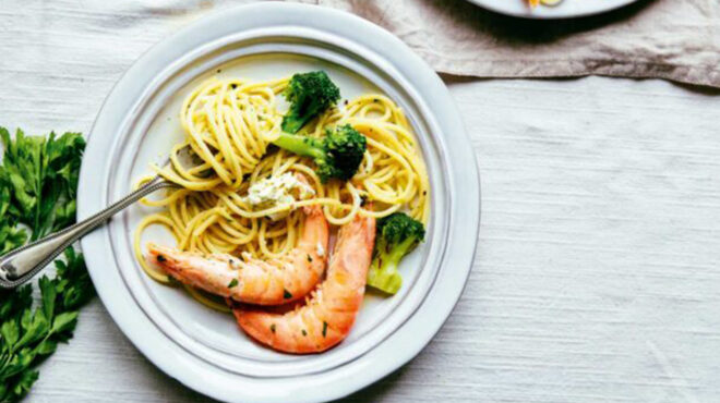 σπαγγέτι-με-μπρόκολο-και-γαρίδες-563406040