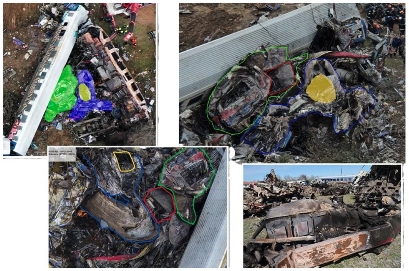 Τέμπη: Οι φωτογραφίες και οι πίνακες του πορίσματος-51