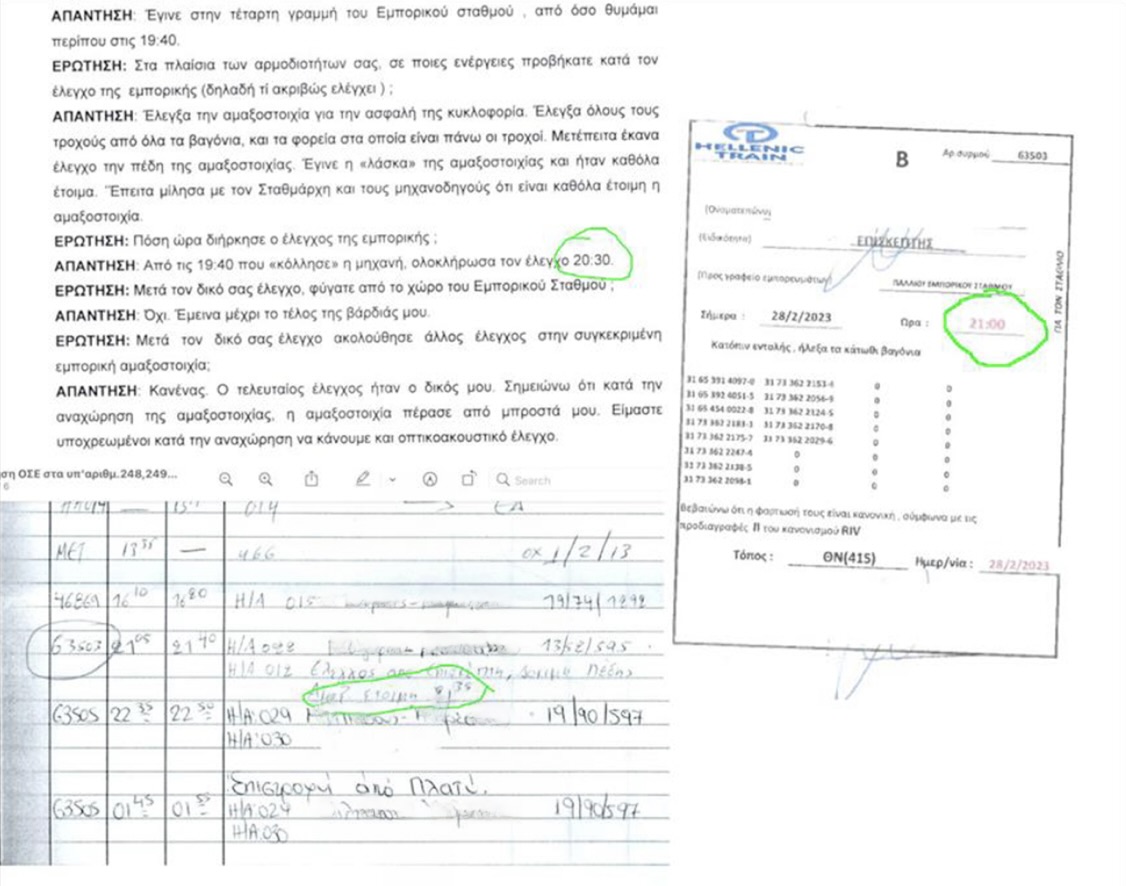 Τέμπη: Οι φωτογραφίες και οι πίνακες του πορίσματος-43