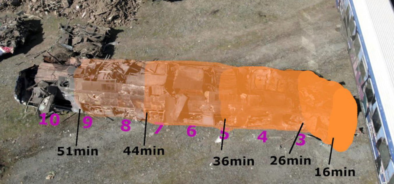 Τέμπη: Οι φωτογραφίες και οι πίνακες του πορίσματος-48