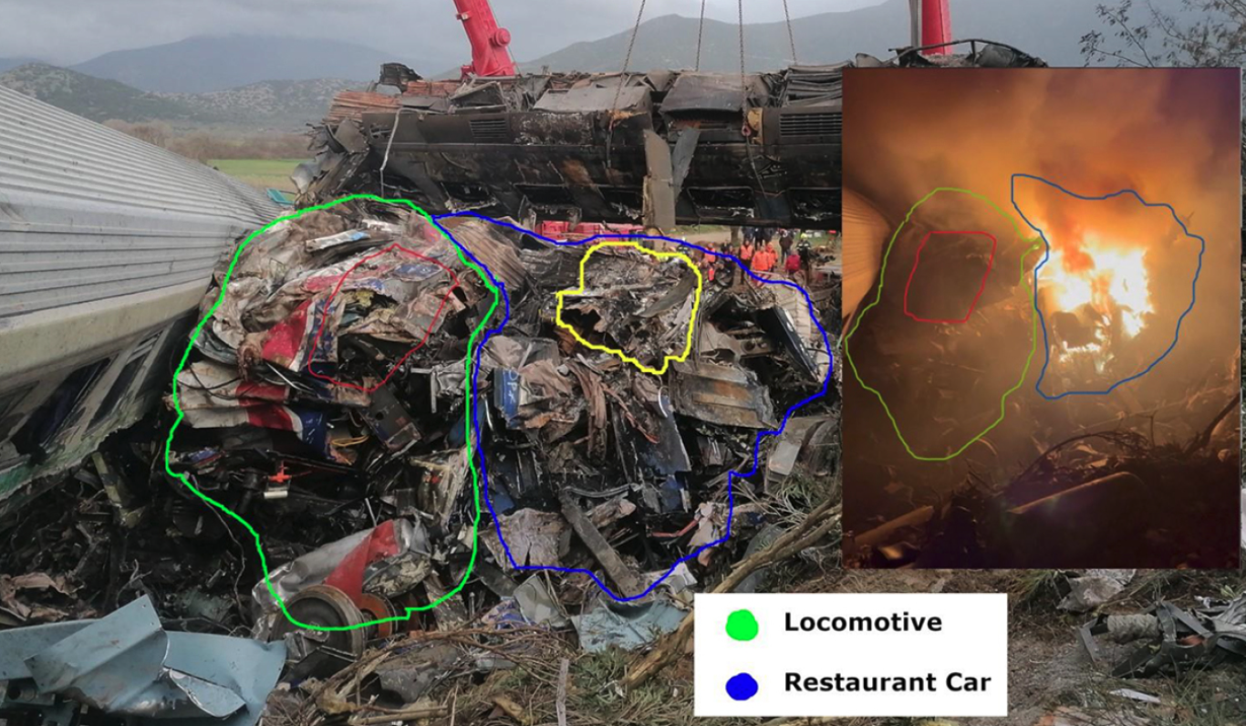Τέμπη: Οι φωτογραφίες και οι πίνακες του πορίσματος-50