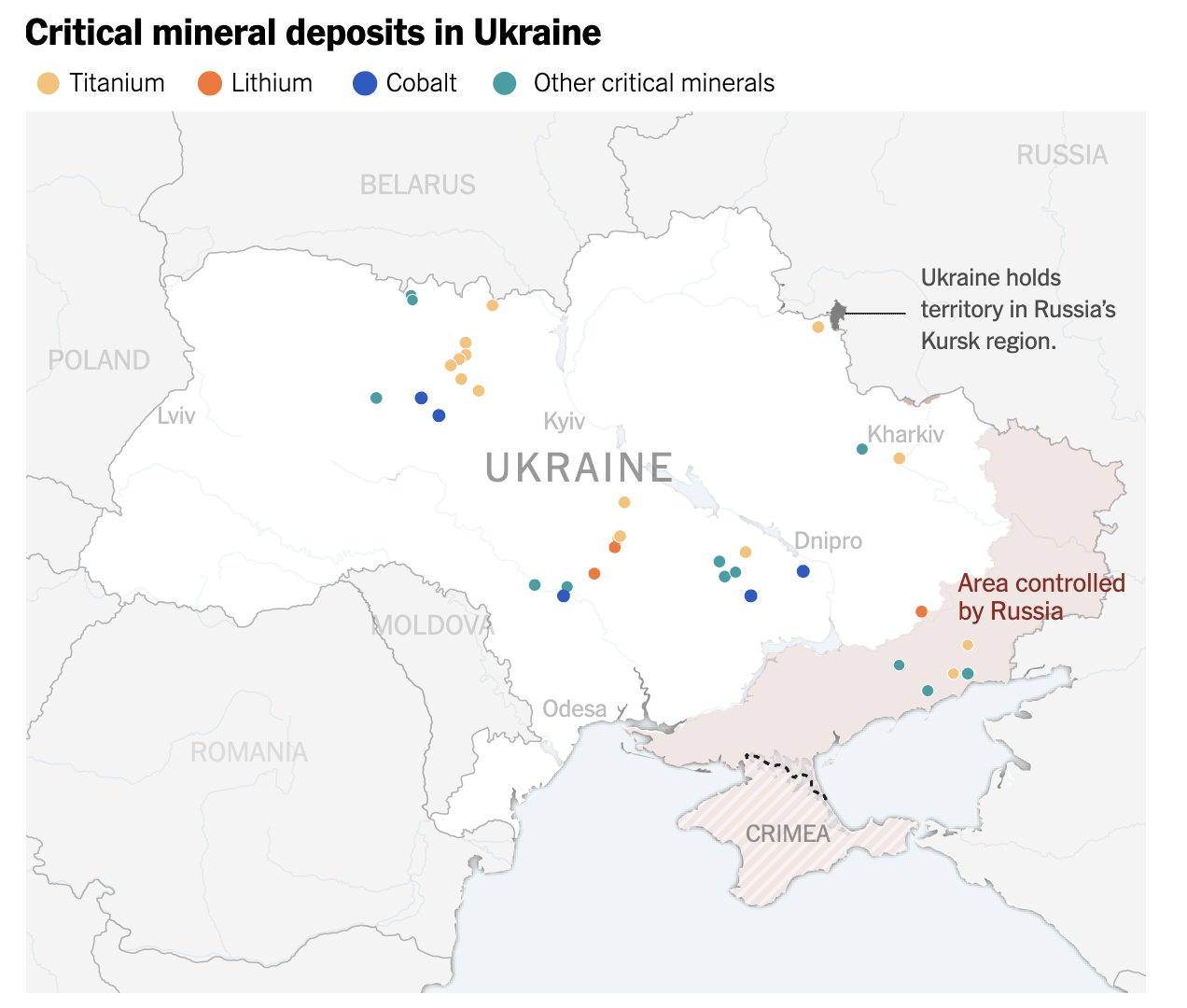 Ουκρανία: Πού βρίσκονται οι σπάνιες γαίες που θέλει ο Τραμπ-2