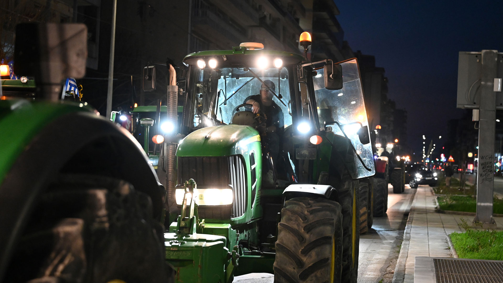Θεσσαλονίκη: Σε εξέλιξη η κινητοποίηση των αγροτών-1