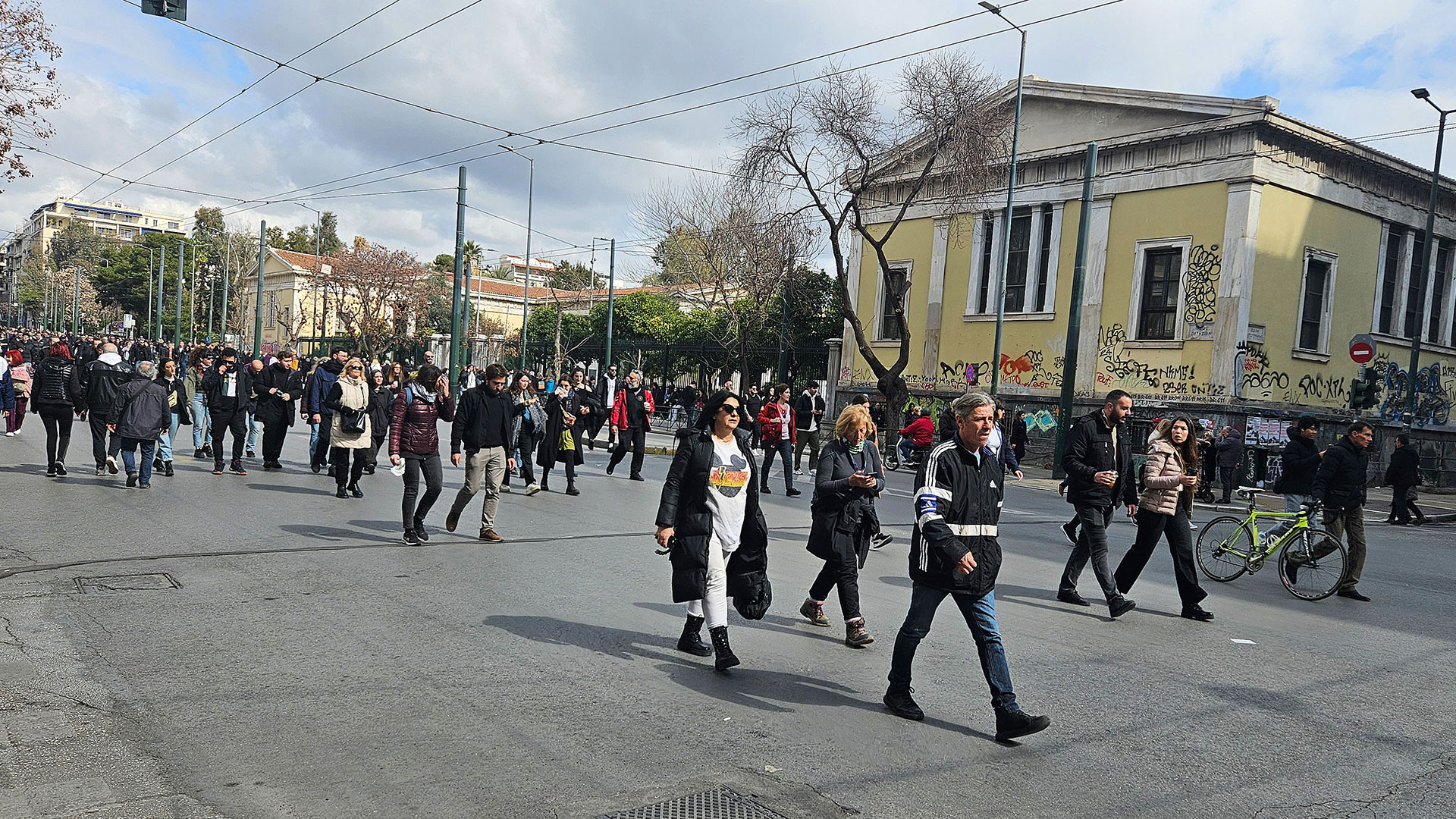 Διαδηλώσεις για τα Τέμπη: Το αδιαχώρητο στο κέντρο της Αθήνας-4