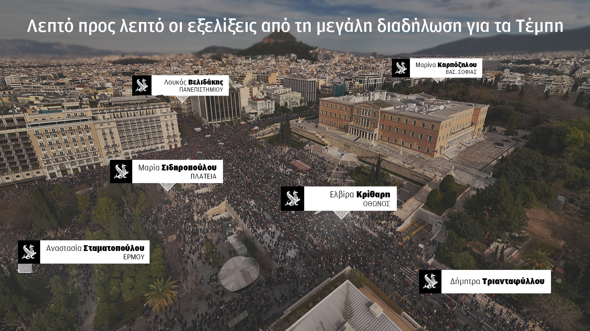 Live / Τέμπη, δύο χρόνια μετά – Συγκεντρώσεις σε όλη τη χώρα: Λεπτό προς λεπτό οι εξελίξεις-1