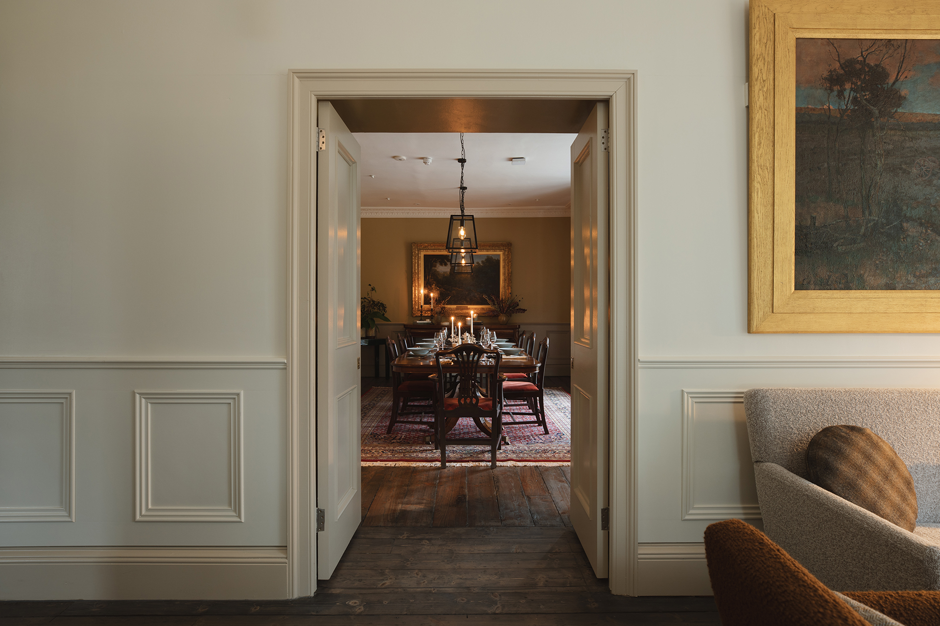 Η τραπεζαρία στο Estate House, φωτογραφία Mark Seager Simple Photography