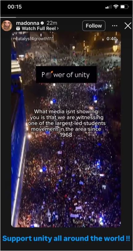 Σερβία: Αποκλεισμένο από φοιτητές το Νόβι Σαντ – Μήνυμα στήριξης από τη Μαντόνα-2