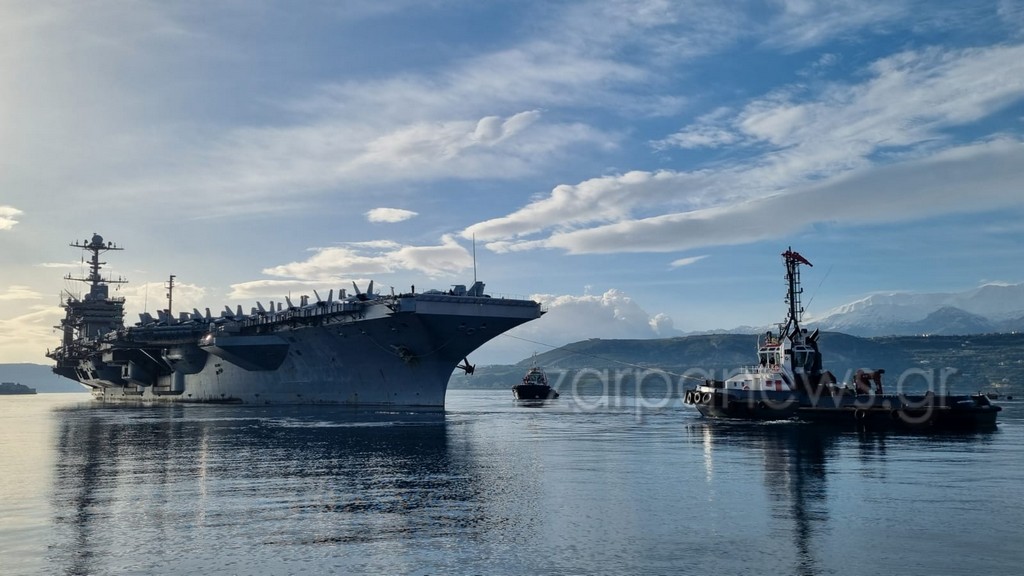 Αεροπλανοφόρο «Harry Truman»: Στη Σούδα για έκτακτες επισκευές έπειτα από σύγκρουση με εμπορικό πλοίο-2