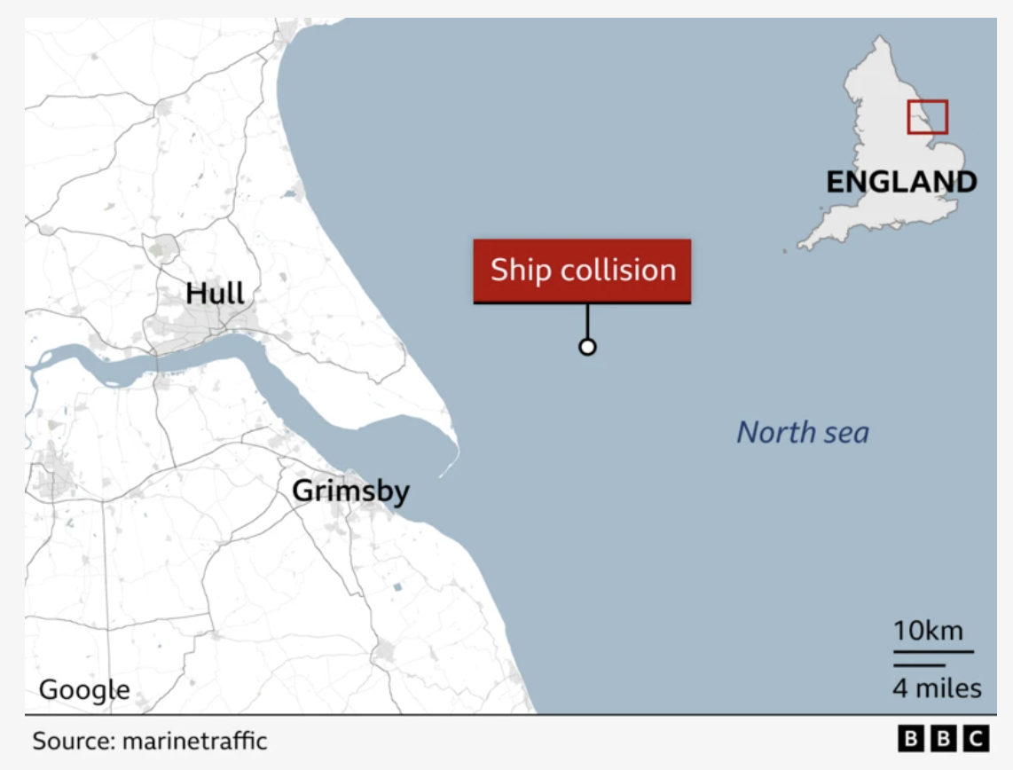 Σύγκρουση πλοίων στη Βόρεια Θάλασσα – Τουλάχιστον 32 τραυματίες-1