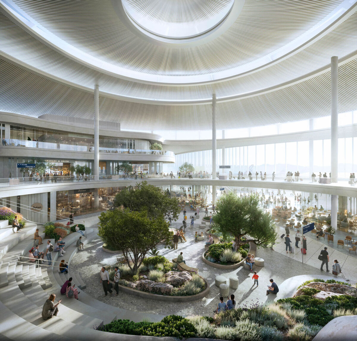 Αθηναϊκές πλατείες, δέντρα και φυτά στο νέο αεροδρόμιο-1