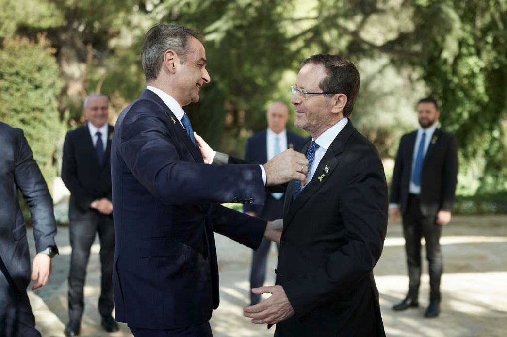 Συνάντηση Μητσοτάκη-Χέρτζογκ στην Ιερουσαλήμ – «Στρατηγική εταιρική σχέση με το Ισραήλ»-1