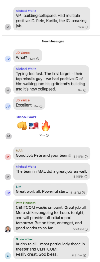 The Atlantic: Τα σχέδια επίθεσης που διέρρευσαν από τους συμβούλους του Τραμπ στο Signal-8