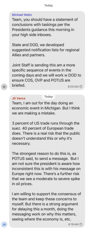 The Atlantic: Τα σχέδια επίθεσης που διέρρευσαν από τους συμβούλους του Τραμπ στο Signal-2