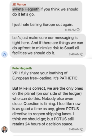 The Atlantic: Τα σχέδια επίθεσης που διέρρευσαν από τους συμβούλους του Τραμπ στο Signal-6