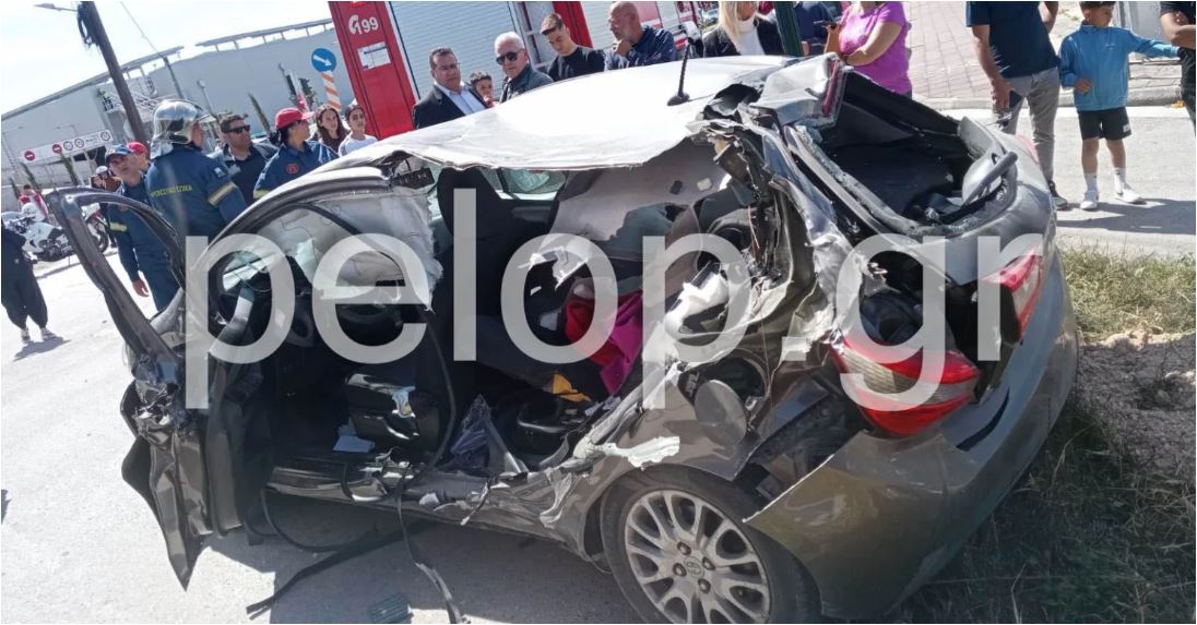 Πάτρα: Αυτοκίνητο συγκρούστηκε με τρένο – Μία τραυματίας-1