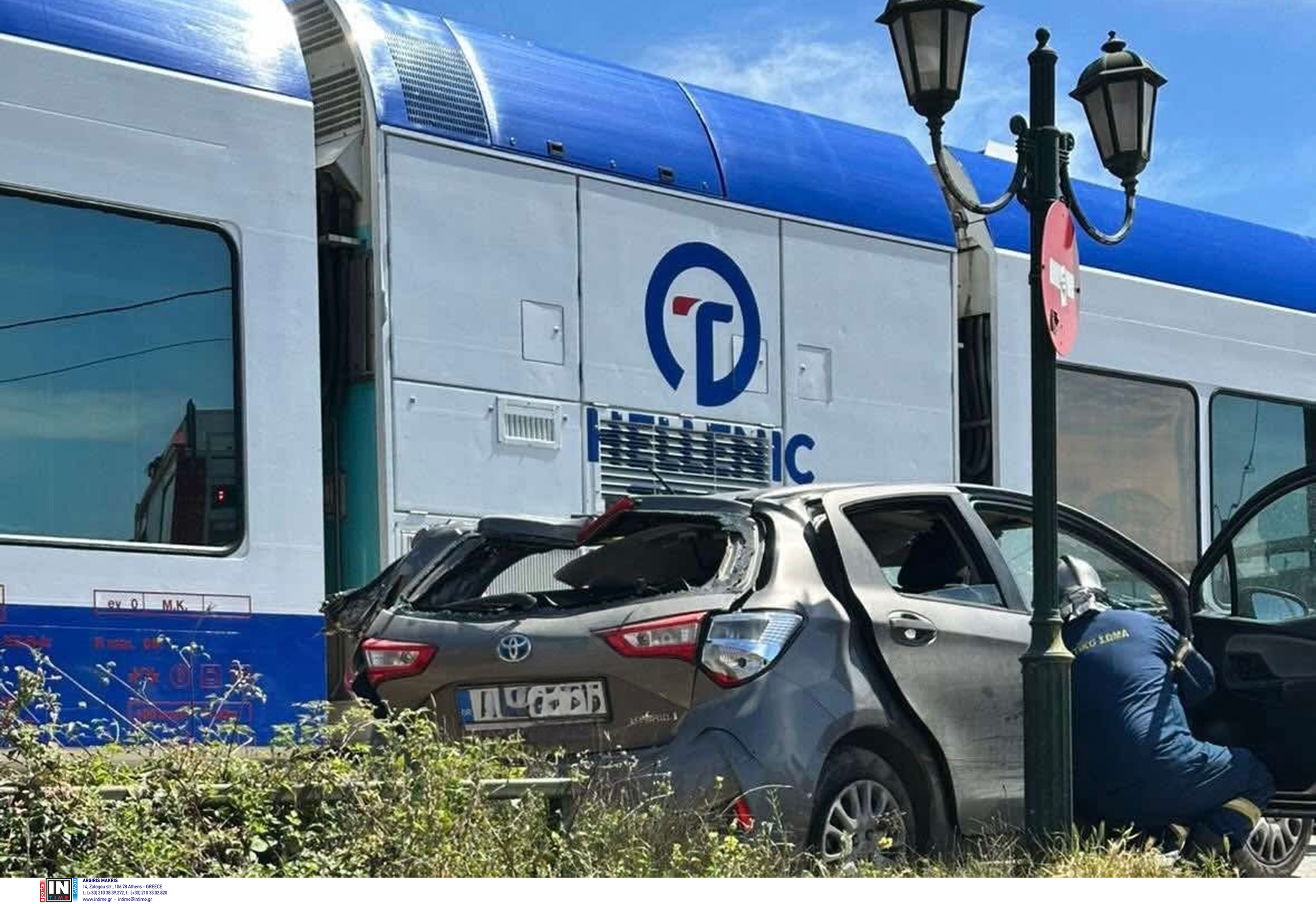 Βίντεο – ντοκουμέντο με τη σύγκρουση τρένου και Ι.Χ στην Πάτρα-1