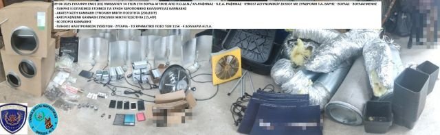 Βούλα: Συνελήφθη 34χρονος που είχε εργαστήριο υδροπονικής κάνναβης στο σπίτι του-1