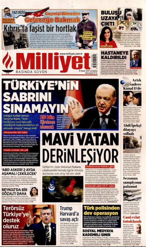 Milliyet: Eτοιμο το θαλάσσιο χωροταξικό σχέδιο της Τουρκίας – Κόβει στη μέση το Αιγαίο-2