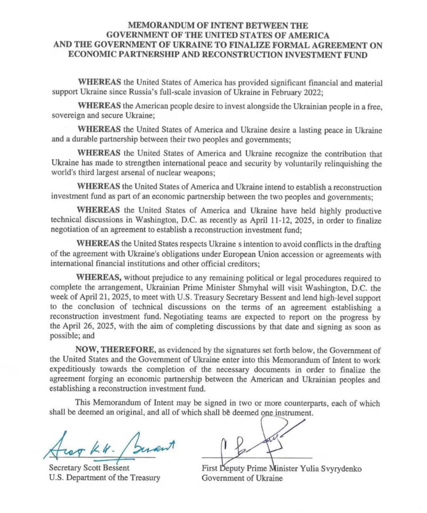 ΗΠΑ – Ουκρανία: Υπεγράφη μνημόνιο προθέσεων για την εκμετάλλευση των ορυκτών – Τι αναφέρει-1