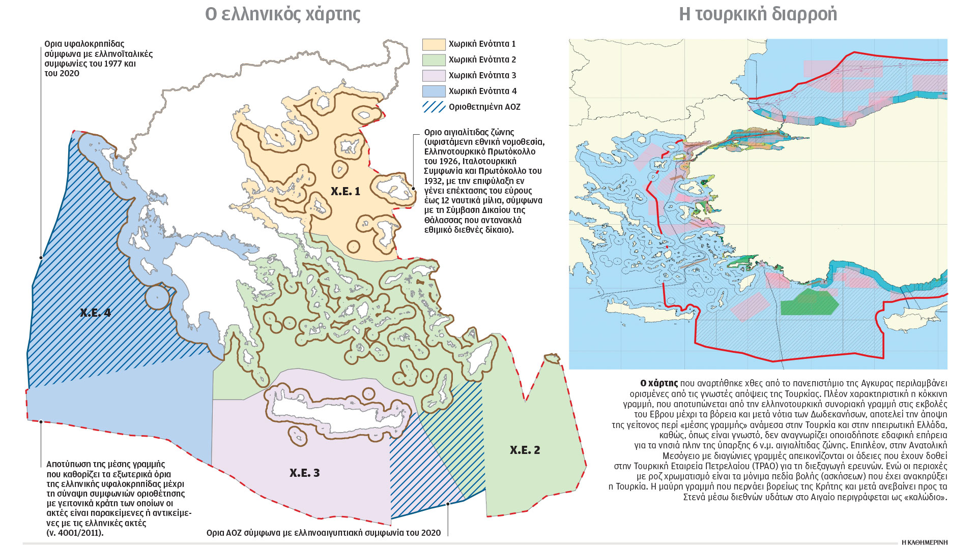 Τουρκία: Ανήρτησε χάρτη στην UNESCO για τον θαλάσσιο χωροταξικό σχεδιασμό – Κόβει στη μέση το Αιγαίο-1