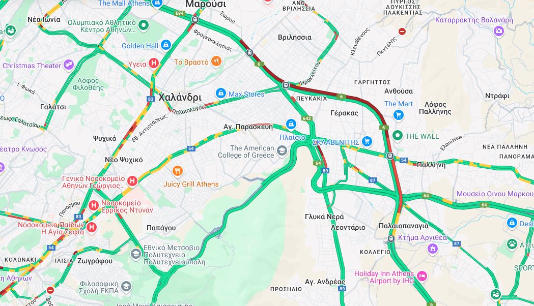 Τροχαίο με δύο φορτηγά στην Αττική Οδό – Στο «κόκκινο» η κίνηση-1