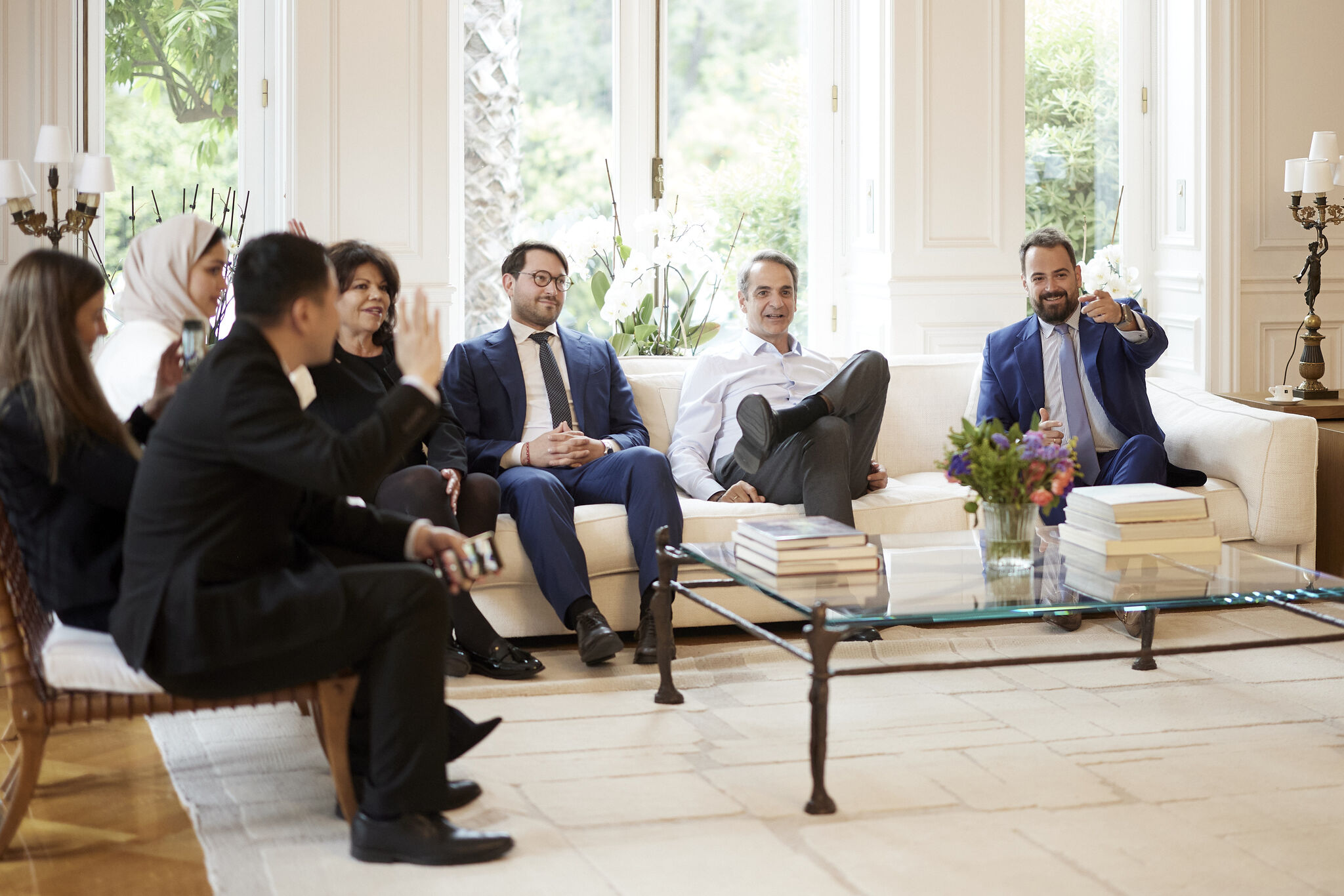 Συνάντηση Μητσοτάκη με φοιτητές του Χάρβαρντ-2