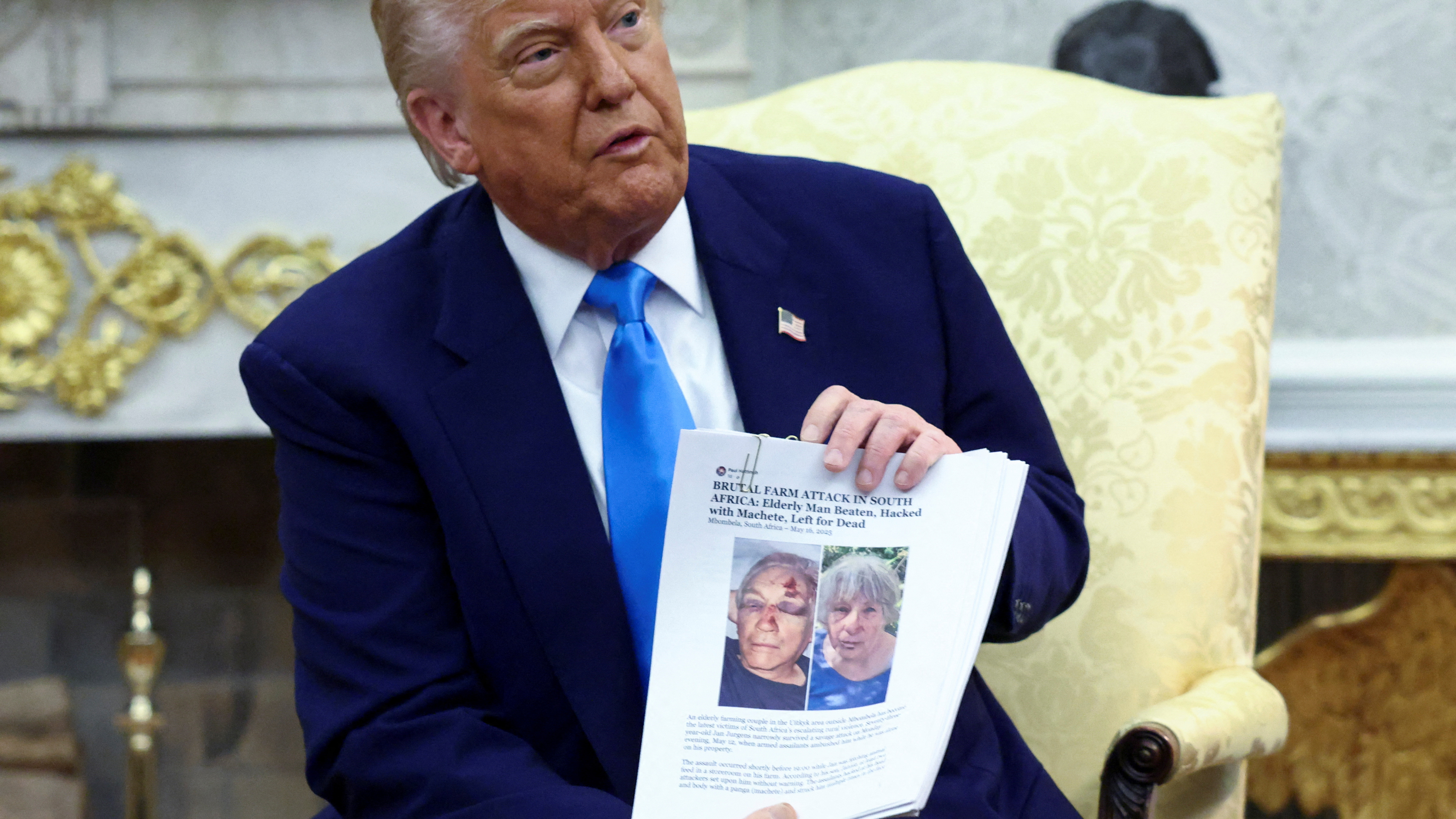 Τριγμοί στη συνάντηση Τραμπ με τον πρόεδρο της Νότιας Αφρικής λόγω ισχυρισμών για «γενοκτονία λευκών»-2