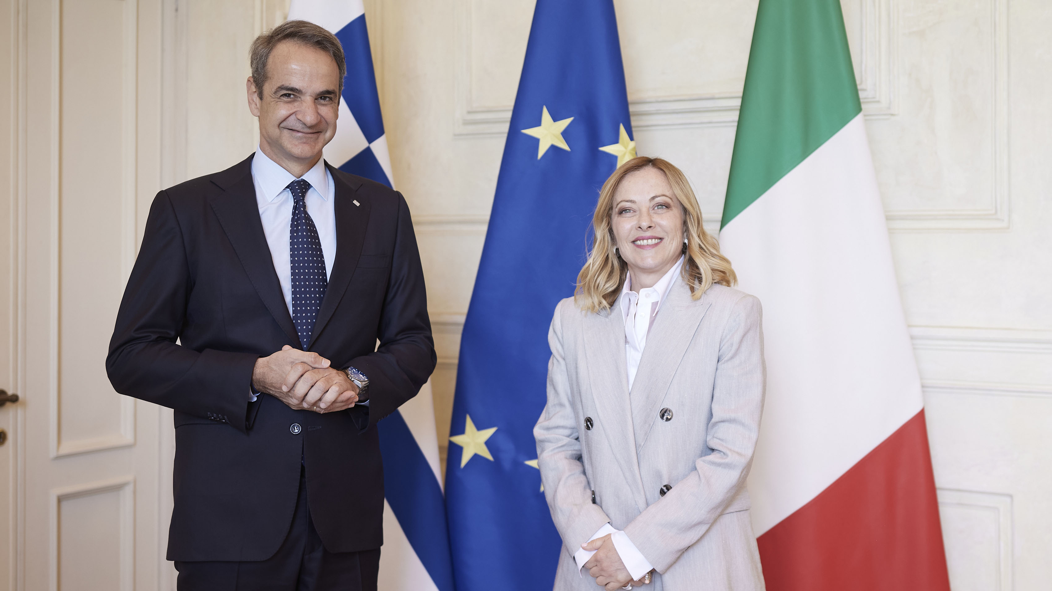 Συνάντηση Μητσοτάκη-Μελόνι: Συμφωνία για επενδύσεις 360 εκατ. ευρώ σε καινούργια τρένα και αμαξοστάσια-2