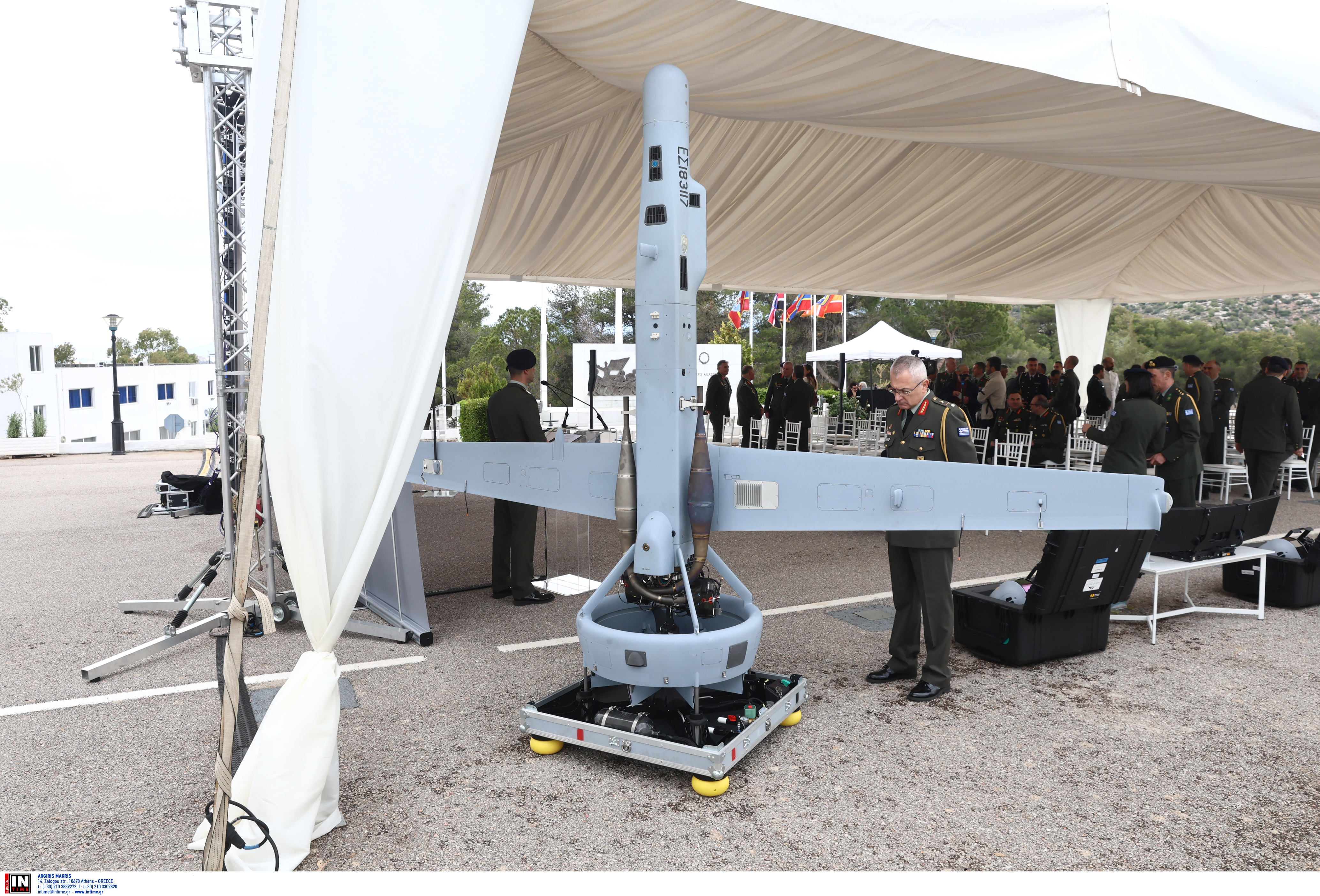 Παρουσία Μητσοτάκη – Δένδια η τελετή ένταξης των νέων drones στις Ενοπλες Δυνάμεις-3