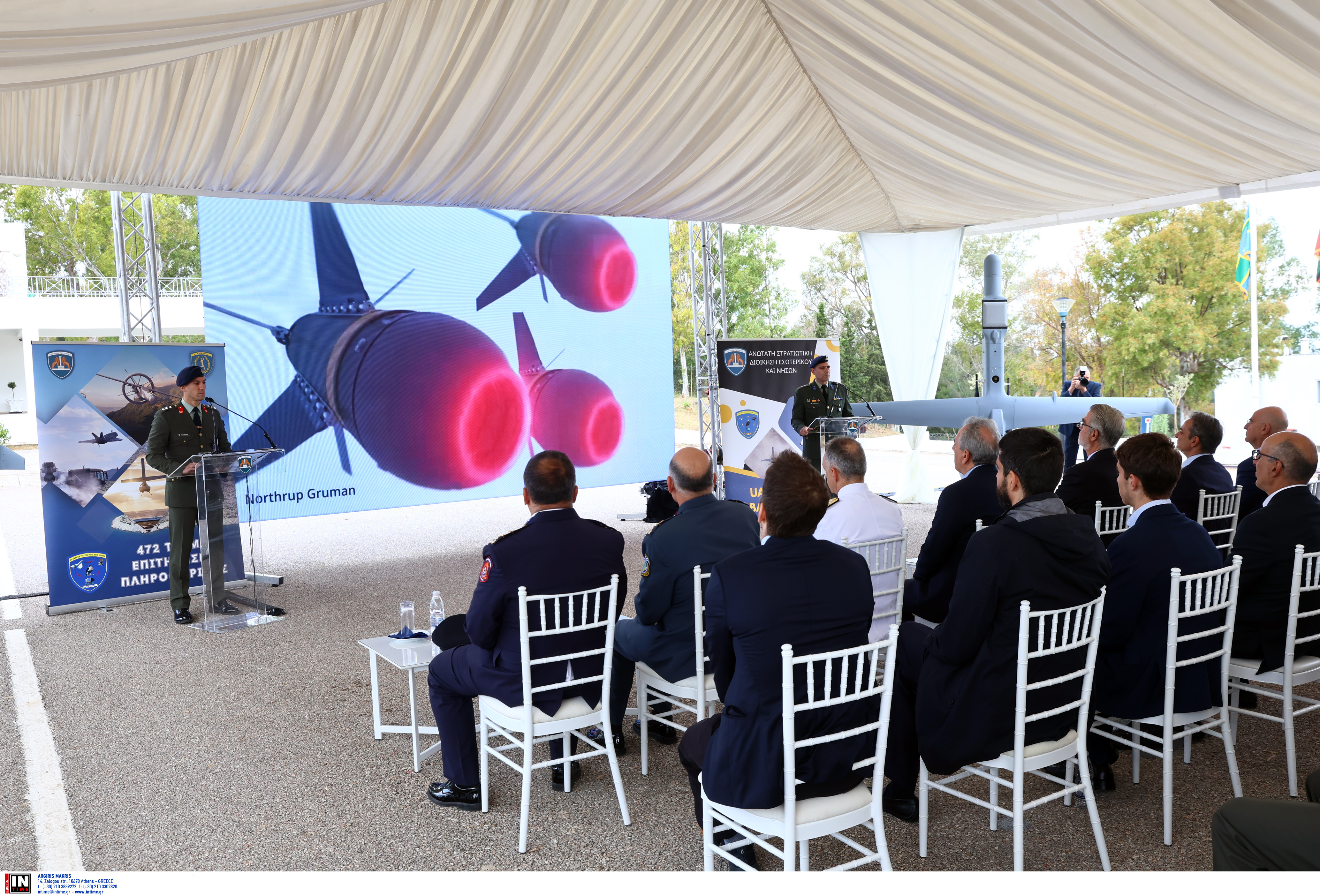 Παρουσία Μητσοτάκη – Δένδια η τελετή ένταξης των νέων drones στις Ενοπλες Δυνάμεις-5